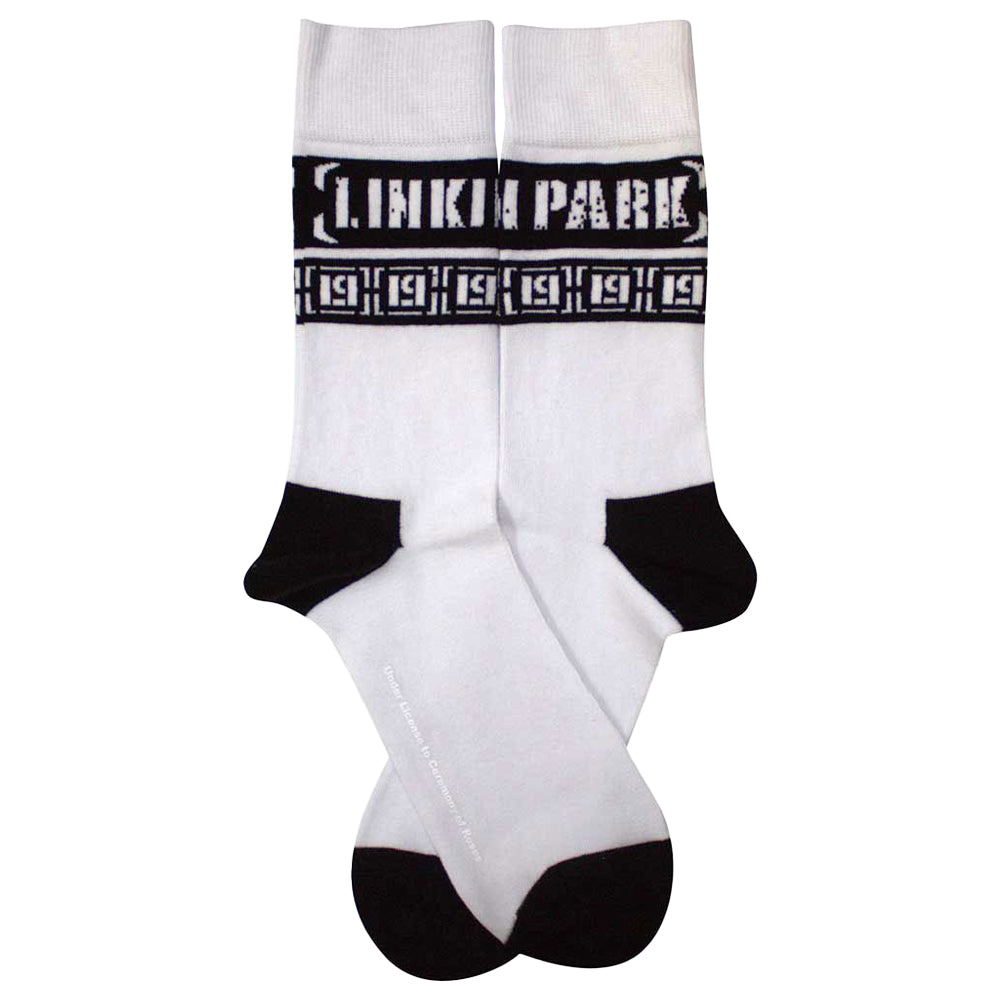 White - Back - Linkin Park Unisex Adult LP Repeat Print Ankle Socks