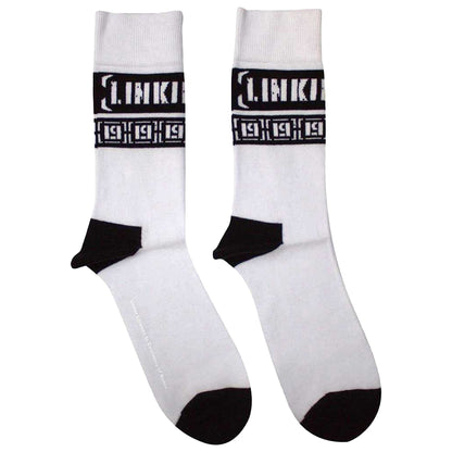 White - Front - Linkin Park Unisex Adult LP Repeat Print Ankle Socks