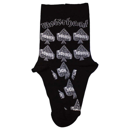 Black - Back - Motorhead Unisex Adult Ace Of Spades Repeat Print Ankle Socks