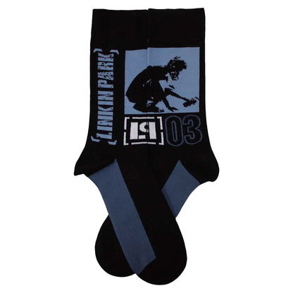 Black - Back - Linkin Park Unisex Adult Crouch Ankle Socks