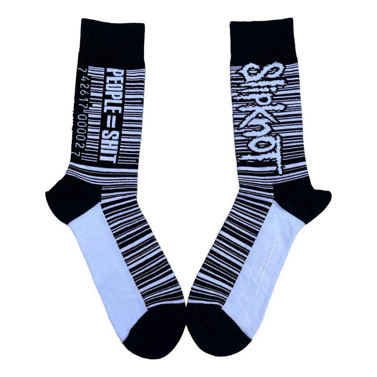 Black - Back - Slipknot Unisex Adult Barcode Ankle Socks
