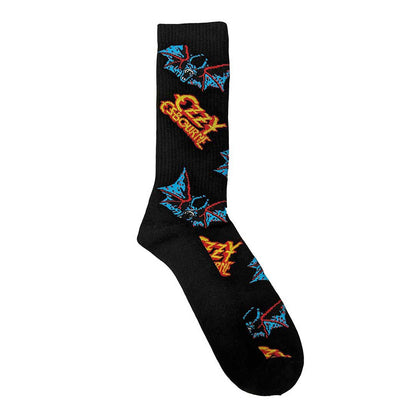 Black - Back - Ozzy Osbourne Unisex Adult Logos & Bats Ankle Socks