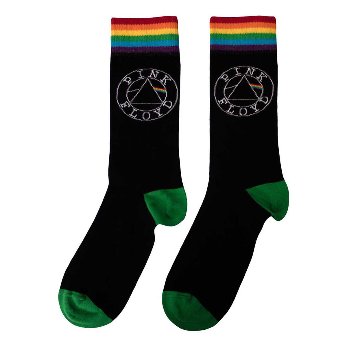 Black - Back - Pink Floyd Unisex Adult Circle Logo Ankle Socks