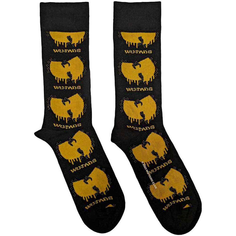 Black - Front - Wu-Tang Clan Unisex Adult Dripping Logo Ankle Socks