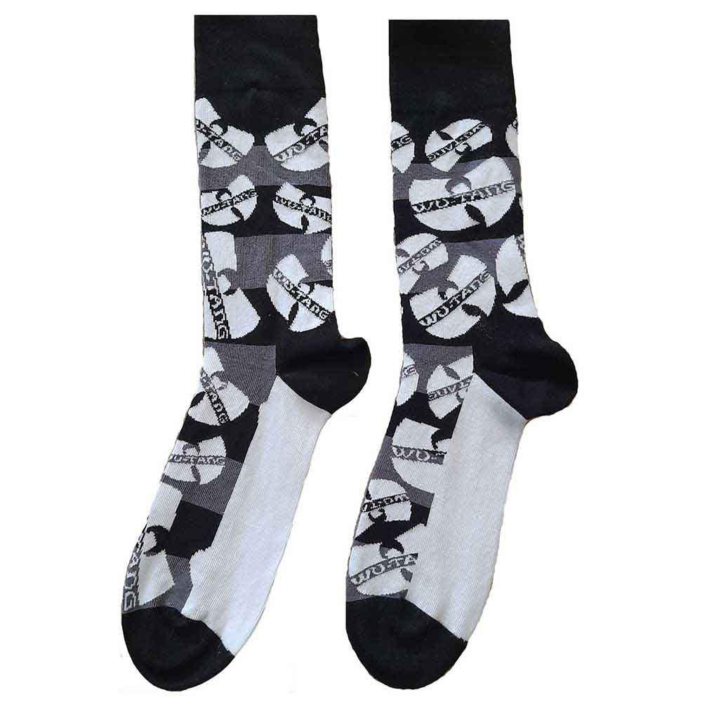 Black-White - Front - Wu-Tang Clan Unisex Adult Logo Ankle Socks