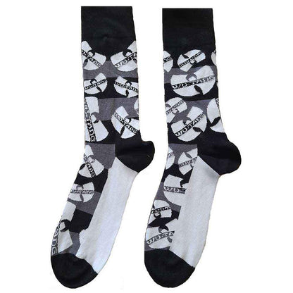 Black-White - Front - Wu-Tang Clan Unisex Adult Logo Ankle Socks