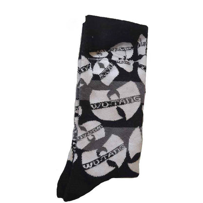 Black-White - Back - Wu-Tang Clan Unisex Adult Logo Ankle Socks