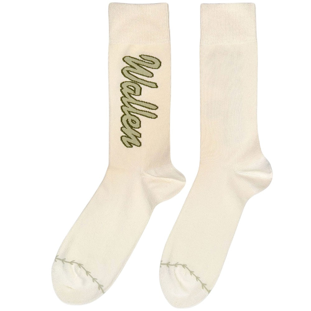 Natural-Grey - Back - Morgan Wallen Unisex Adult Ankle Socks