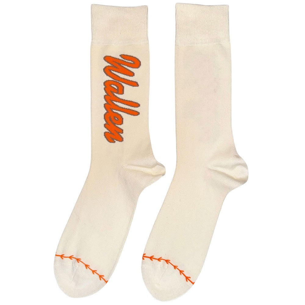 Natural-Orange - Back - Morgan Wallen Unisex Adult Ankle Socks