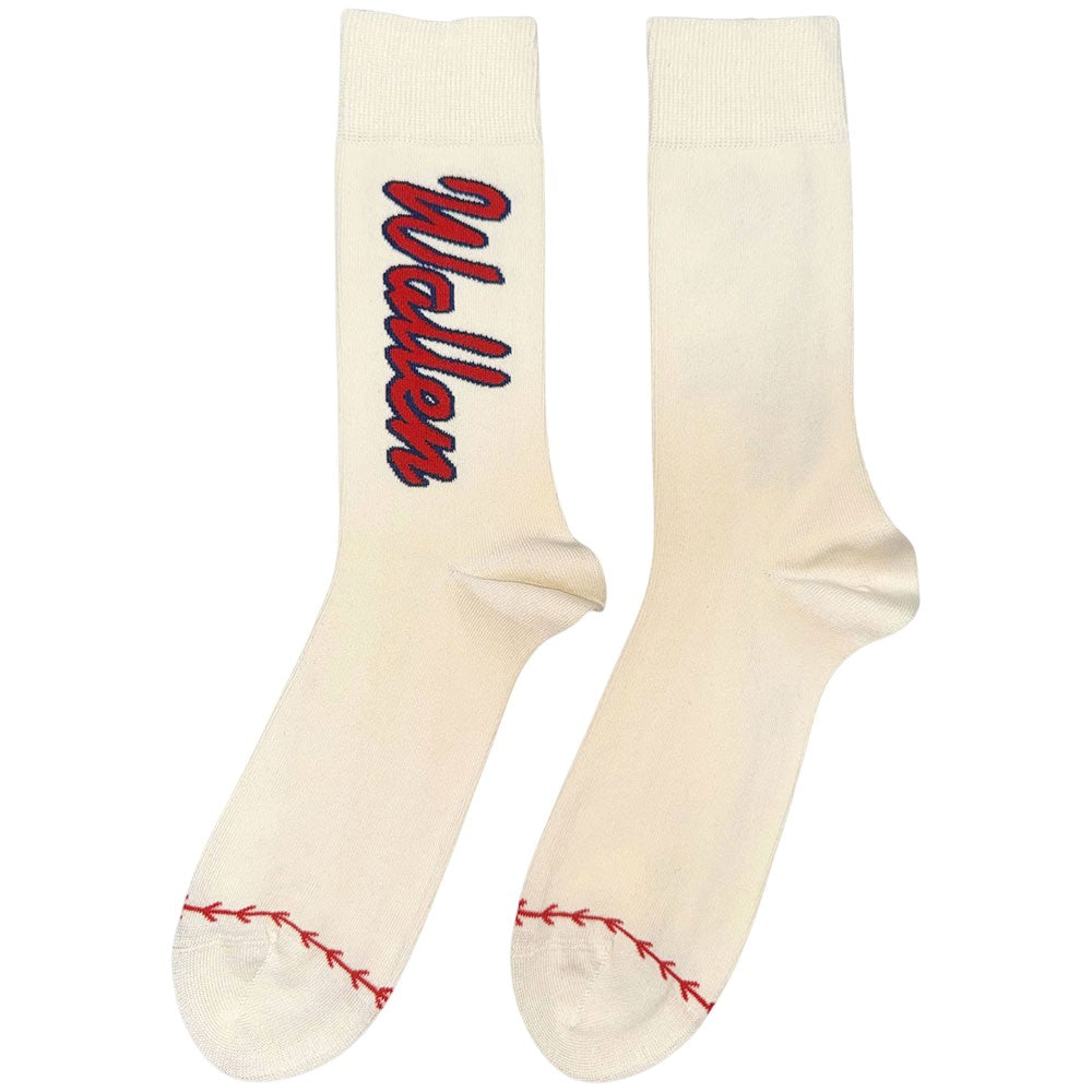 Natural-Red - Back - Morgan Wallen Unisex Adult Ankle Socks