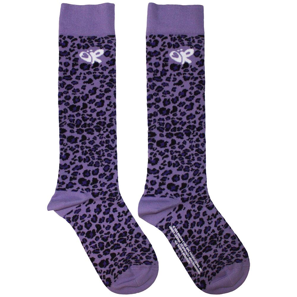 Purple - Front - Olivia Rodrigo Unisex Adult Leopard Print Ankle Socks