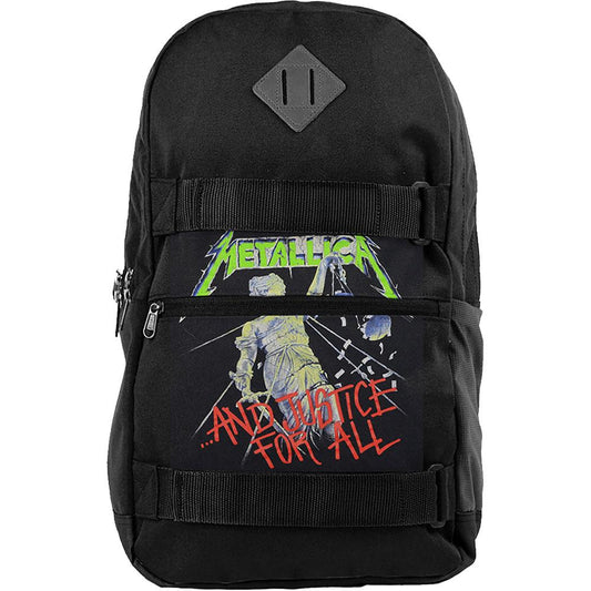 Black - Front - Metallica Justice For All Skate Bag