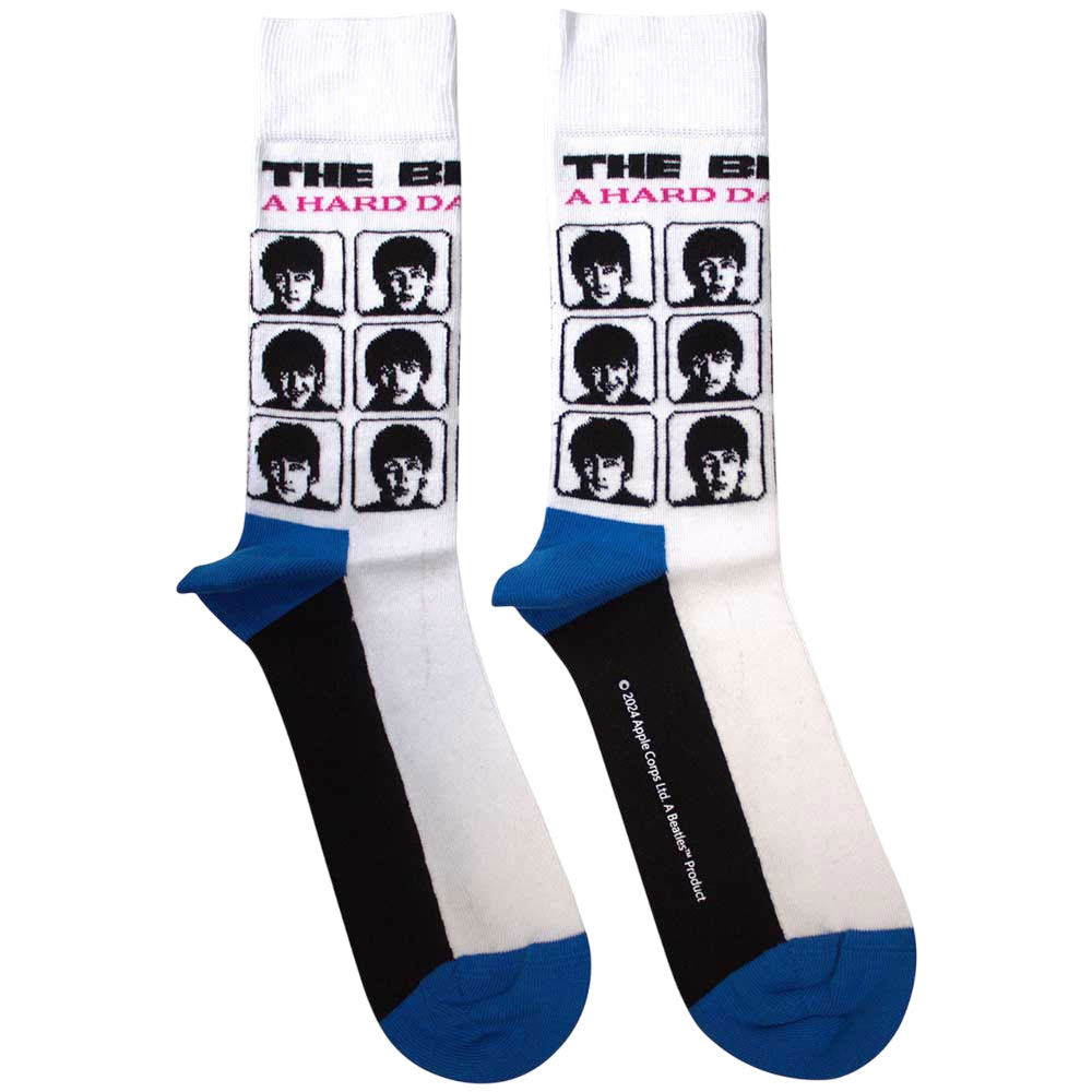 White - Front - The Beatles Unisex Adult A Hard Day´s Night Album Ankle Socks