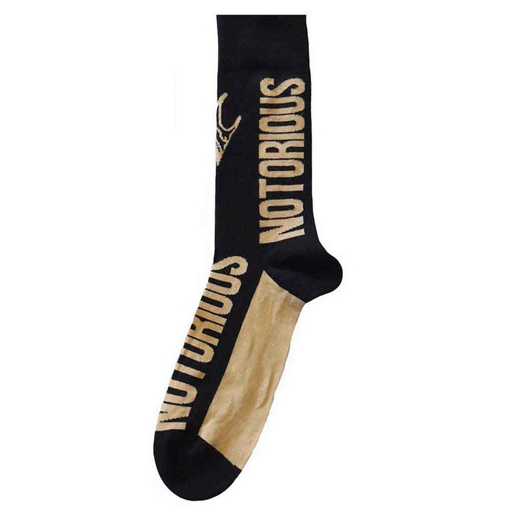 Black-Gold - Back - Biggie Smalls Unisex Adult Crown Ankle Socks