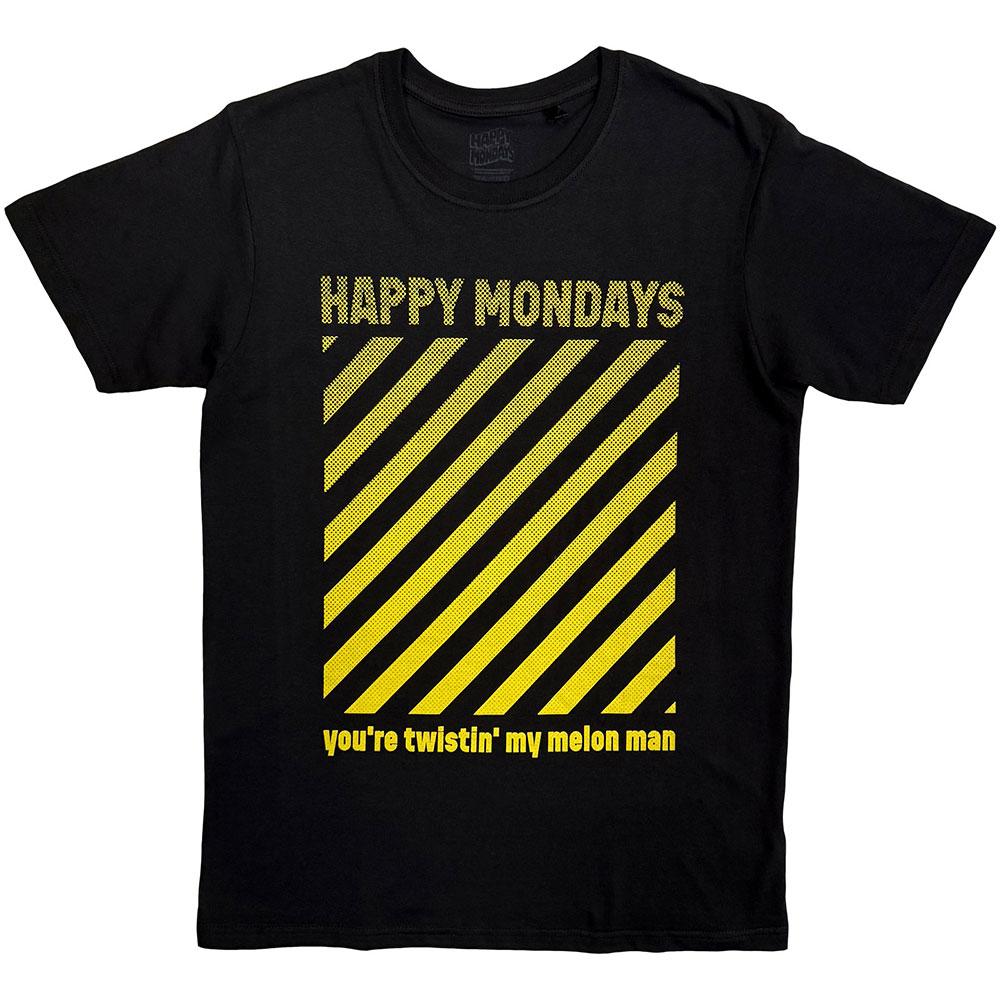 Black - Front - Happy Mondays Unisex Adult You´re Twistin´ My Melon Man T-Shirt
