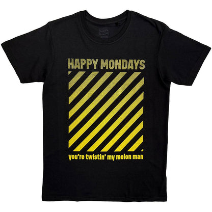 Black - Front - Happy Mondays Unisex Adult You´re Twistin´ My Melon Man T-Shirt