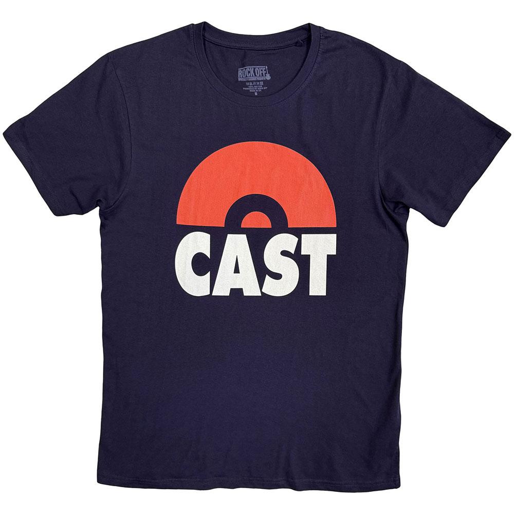 Navy Blue - Front - Cast Unisex Adult Classic Logo T-Shirt