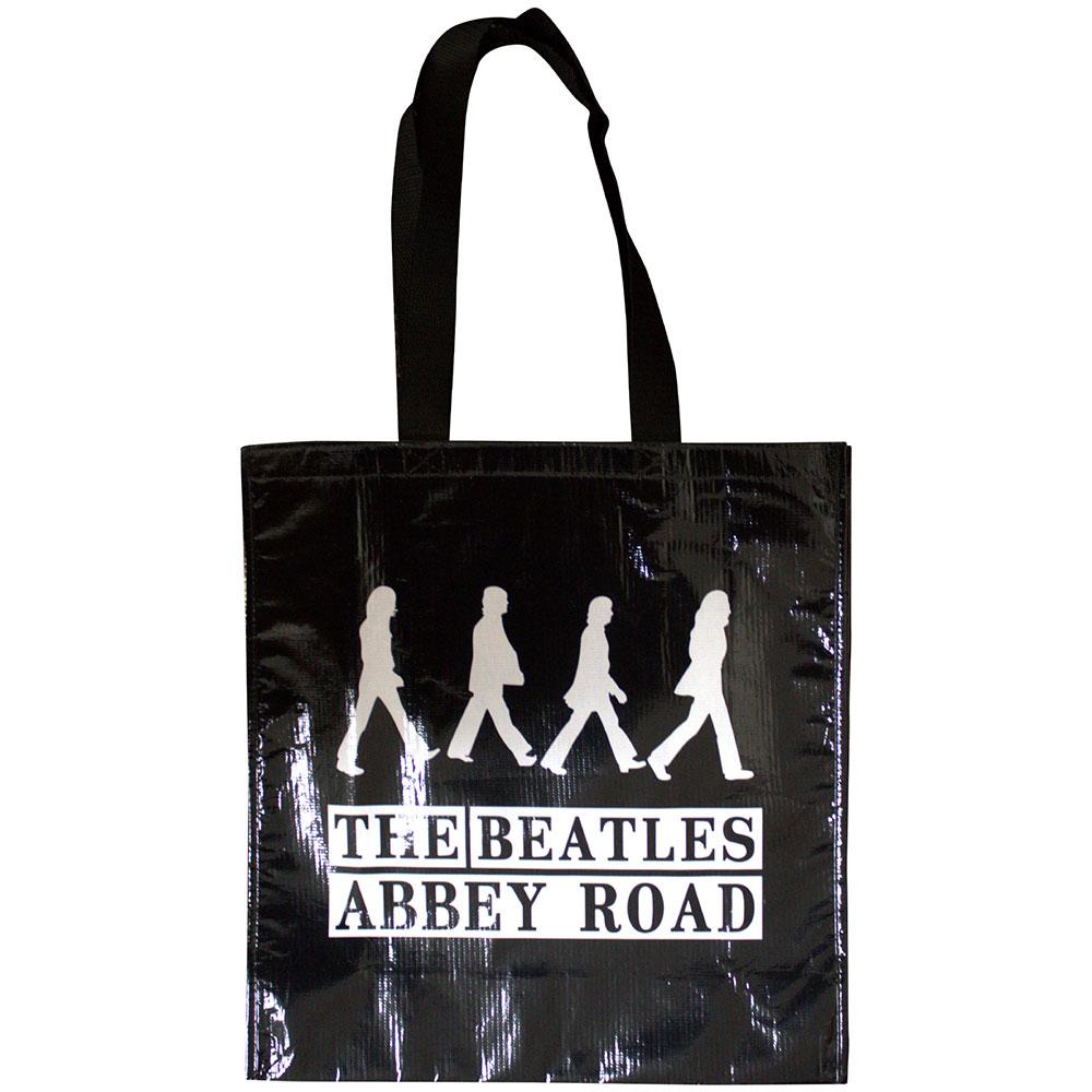 Black - Front - The Beatles Abbey Road Sign Eco Friendly Tote Bag