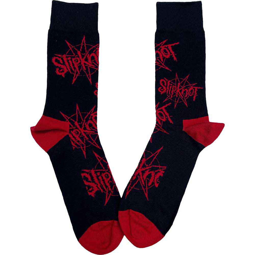 Black - Front - Slipknot Unisex Adult Nomogram Logo Ankle Socks