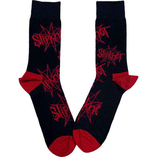 Black - Front - Slipknot Unisex Adult Nomogram Logo Ankle Socks