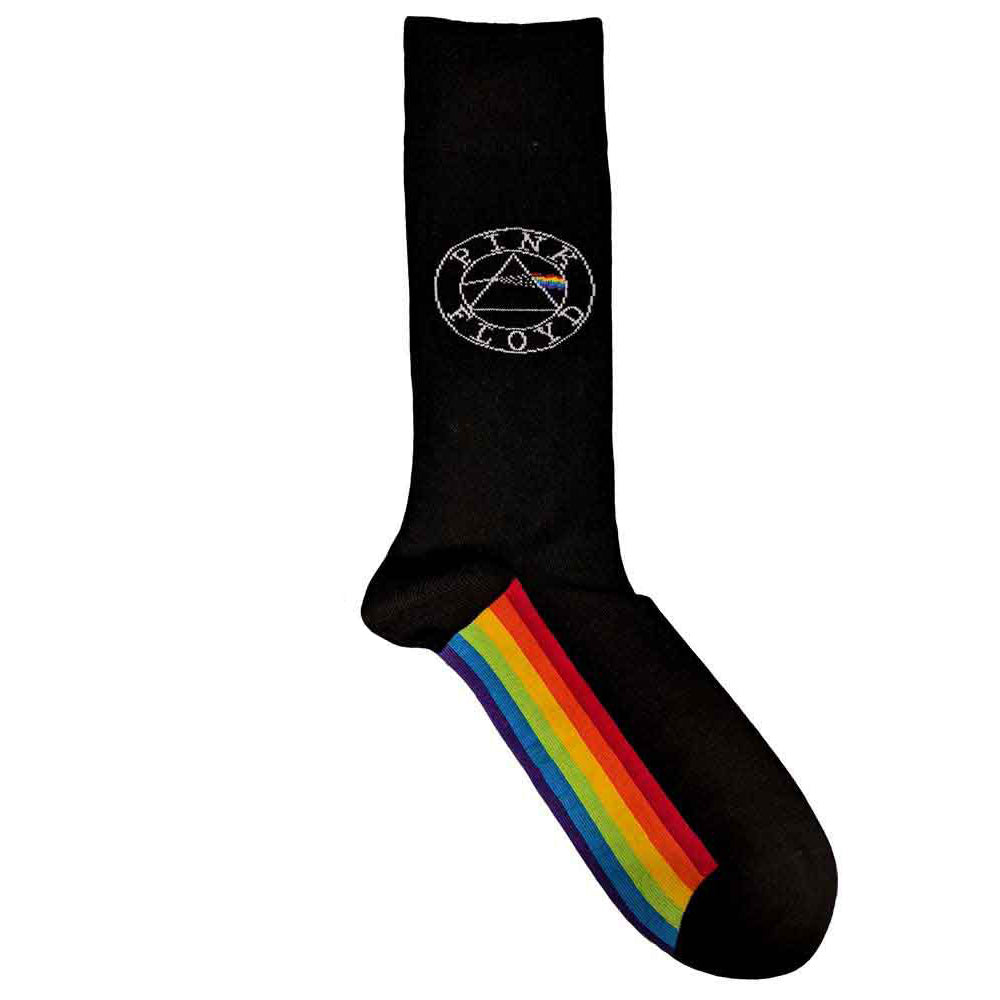 Black - Back - Pink Floyd Unisex Adult Spectrum Ankle Socks