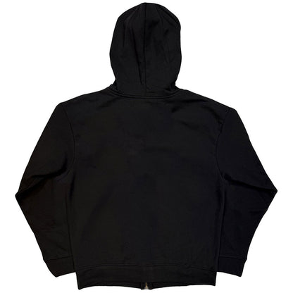 Charcoal Grey - Back - Queen Unisex Adult Crest Outline Logo Hoodie