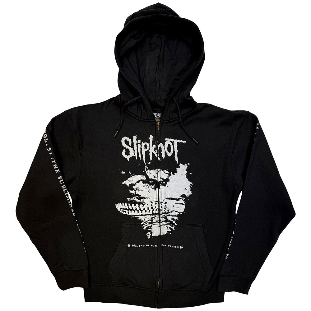 Black - Front - Slipknot Unisex Adult Subliminal Verses Back Print Hoodie