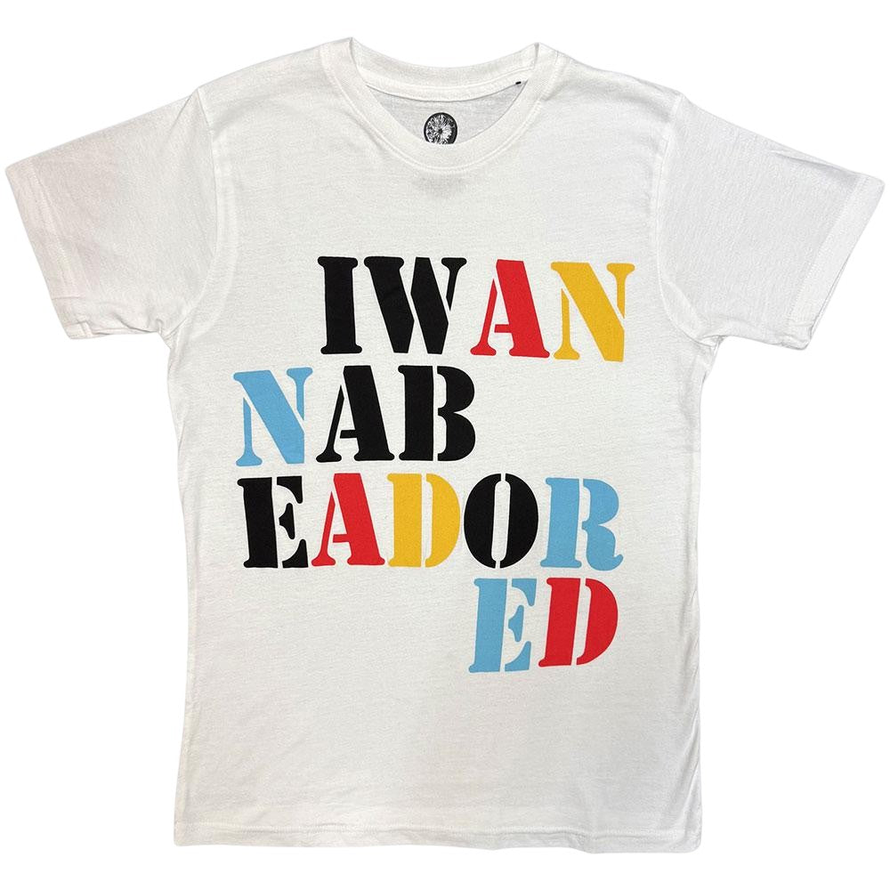 White - Front - The Stone Roses Unisex Adult Adored T-Shirt