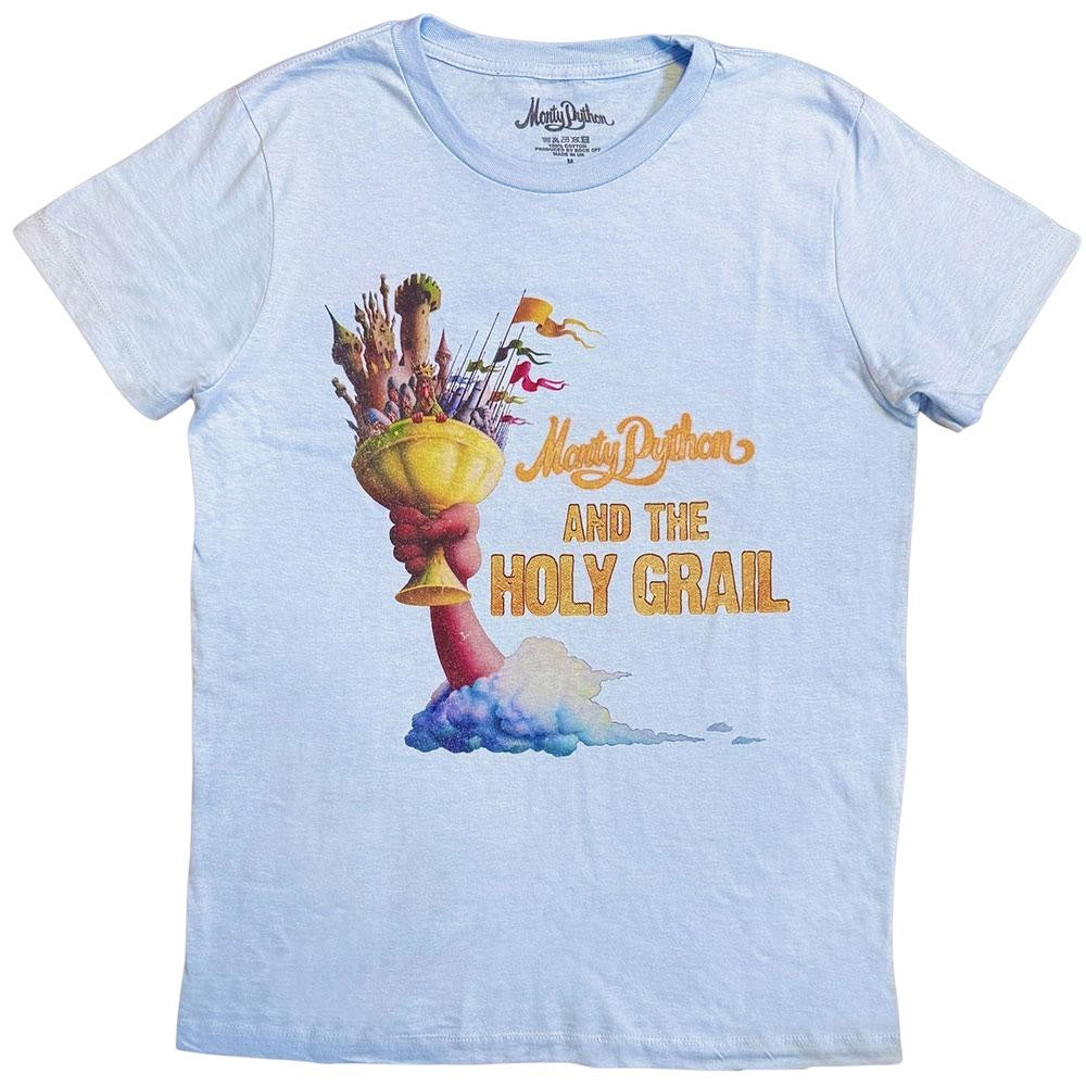 Light Blue - Front - Monty Python Womens-Ladies Holy Grail Lifted T-Shirt