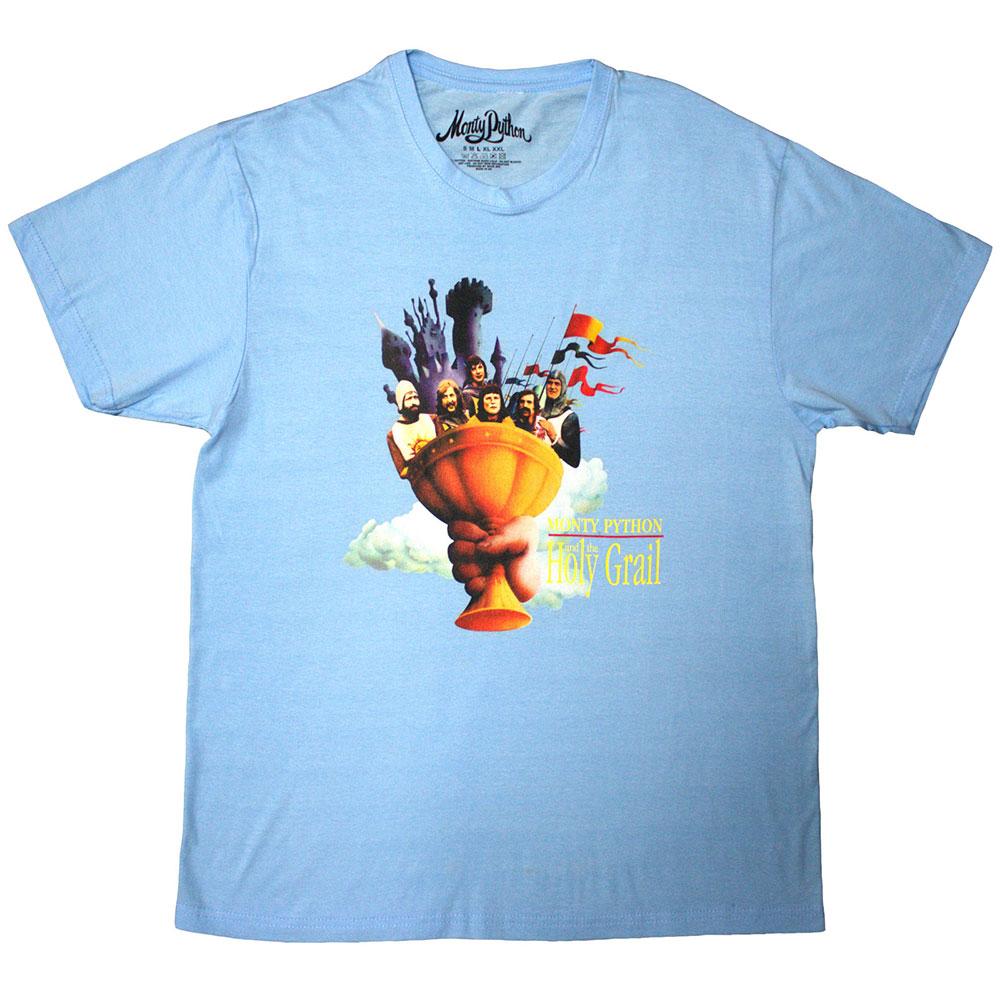 Light Blue - Front - Monty Python Unisex Adult Holy Grail Cloud T-Shirt