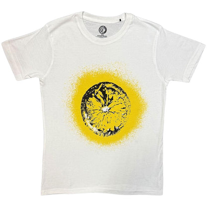 White - Front - The Stone Roses Unisex Adult Lemon T-Shirt