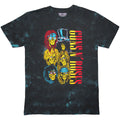 Black - Front - Guns N Roses Unisex Adult Use Your Illusion Tour 1991 Back Print Washed T-Shirt