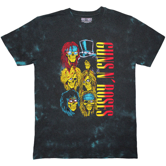 Black - Front - Guns N Roses Unisex Adult Use Your Illusion Tour 1991 Back Print Washed T-Shirt