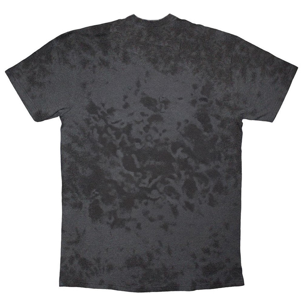 Black - Back - Willie Nelson Unisex Adult Floral Washed T-Shirt
