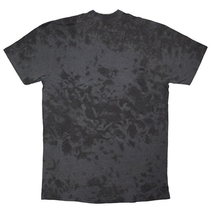 Black - Back - Willie Nelson Unisex Adult Floral Washed T-Shirt