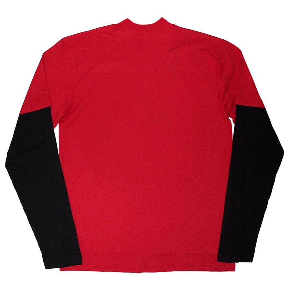 Red-Black - Back - Twenty One Pilots Unisex Adult Scribble Layered Long-Sleeved T-Shirt