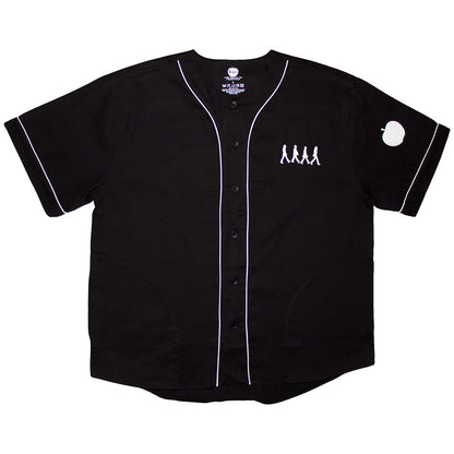 Black - Front - The Beatles Unisex Adult Logo Back Print Shirt