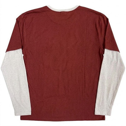 Red-White - Back - Wu-Tang Clan Unisex Adult Graffiti Layered Long-Sleeved T-Shirt