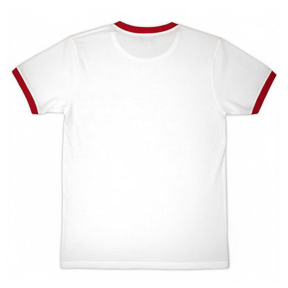 White - Back - The Stone Roses Unisex Adult Text Ringer T-Shirt