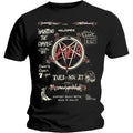 Black - Front - Slayer Unisex Adult Haunting 84 Flier T-Shirt