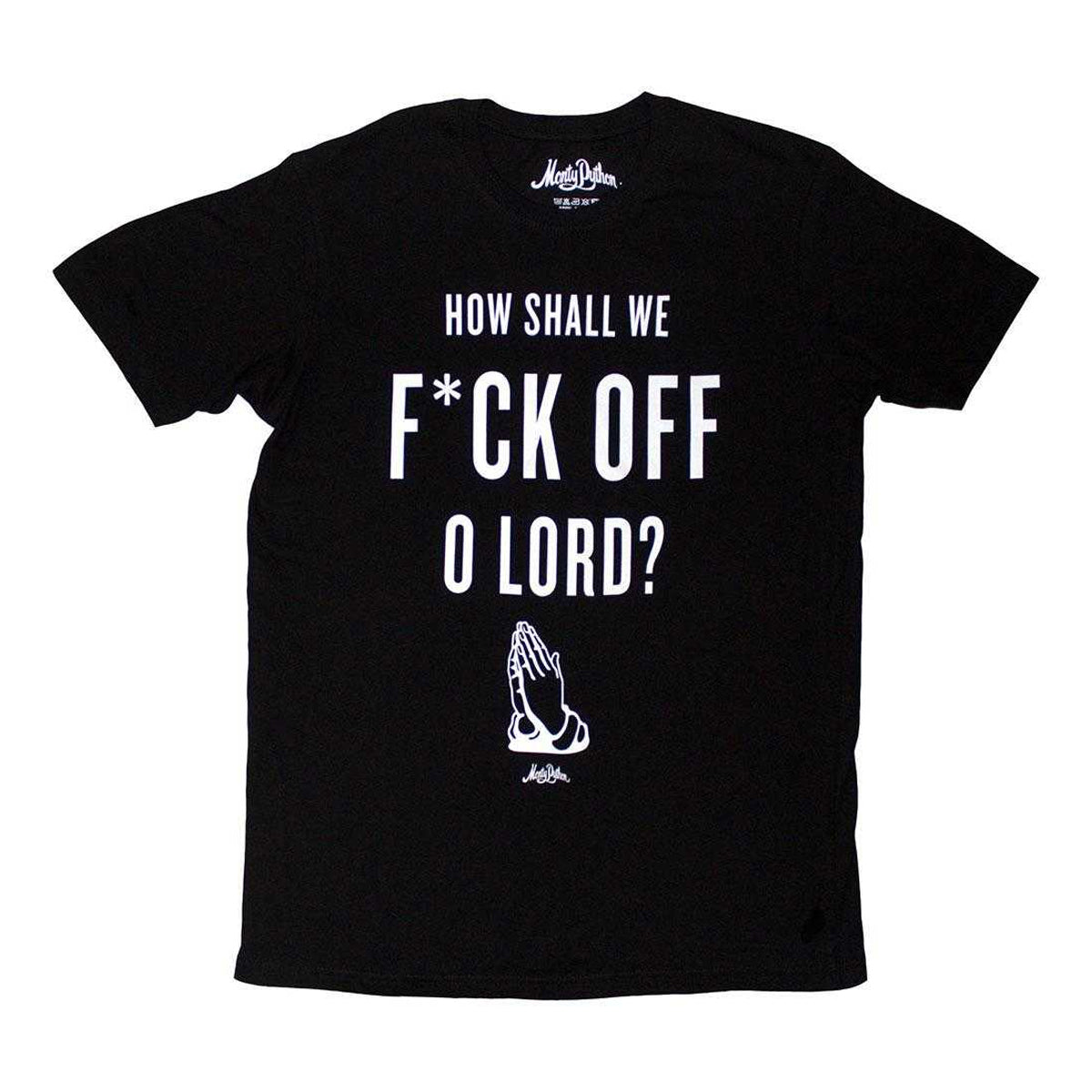 Black - Front - Monty Python Unisex Adult F Off T-Shirt