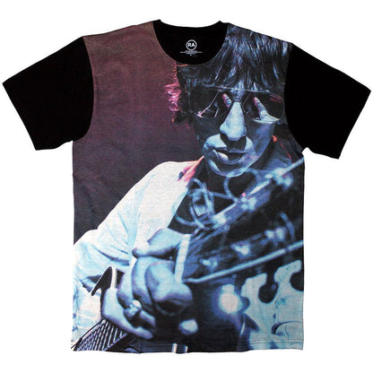 Black - Front - Richard Ashcroft Unisex Adult Guitar All-Over Print T-Shirt