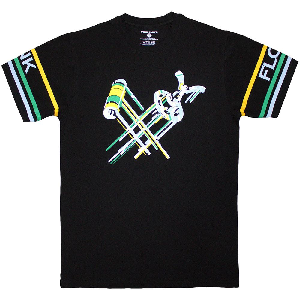 Black - Front - Pink Floyd Unisex Adult Cycle Parts T-Shirt