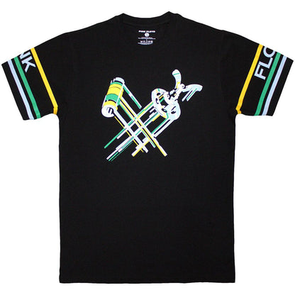 Black - Front - Pink Floyd Unisex Adult Cycle Parts T-Shirt