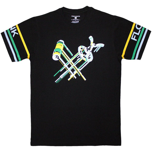 Black - Front - Pink Floyd Unisex Adult Cycle Parts T-Shirt