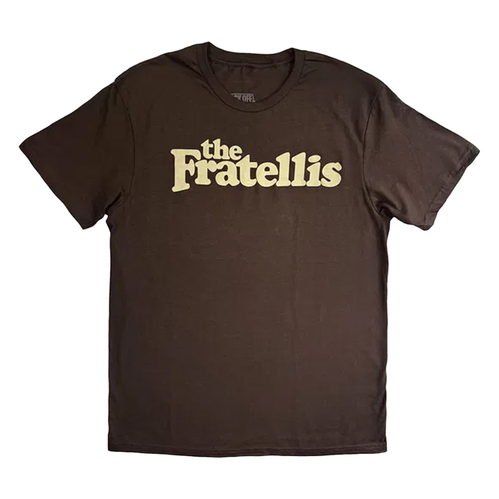 Brown - Front - The Fratellis Unisex Adult Classic Logo T-Shirt