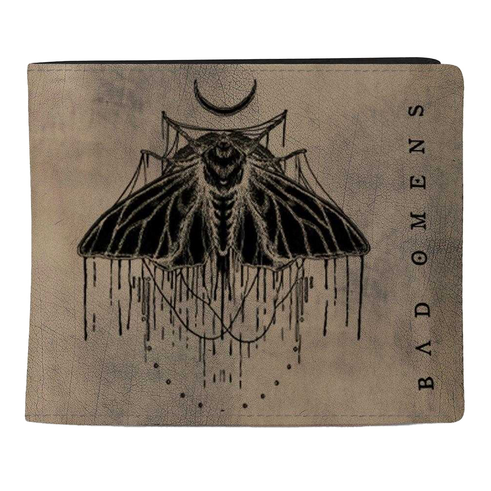 Black - Front - Bad Omens Moth Wallet