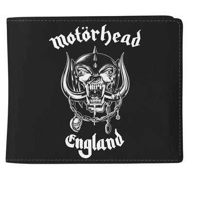 Black-White - Front - Motorhead England Wallet