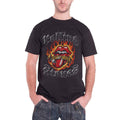 Black - Front - The Rolling Stones Unisex Adult Flames Logo T-Shirt