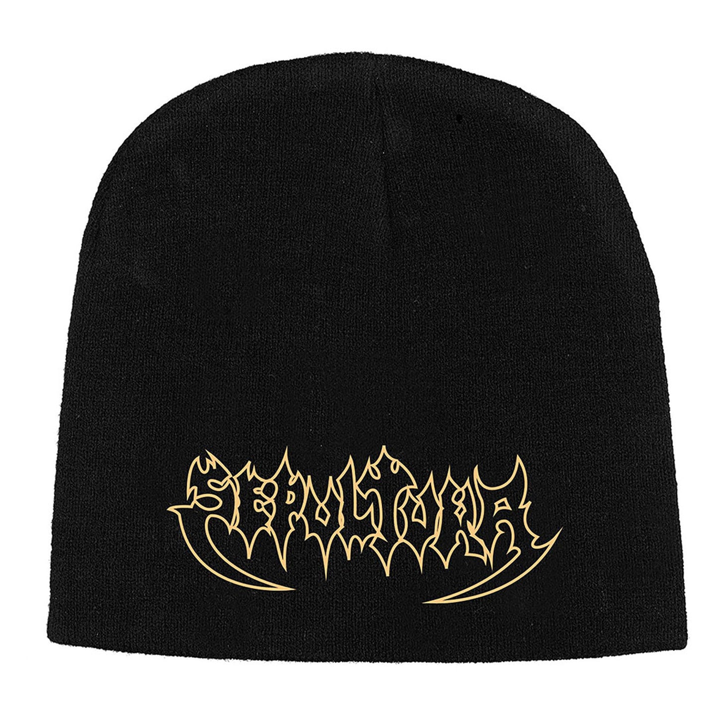 Black-Yellow - Front - Sepultura Unisex Adult Original Logo Beanie